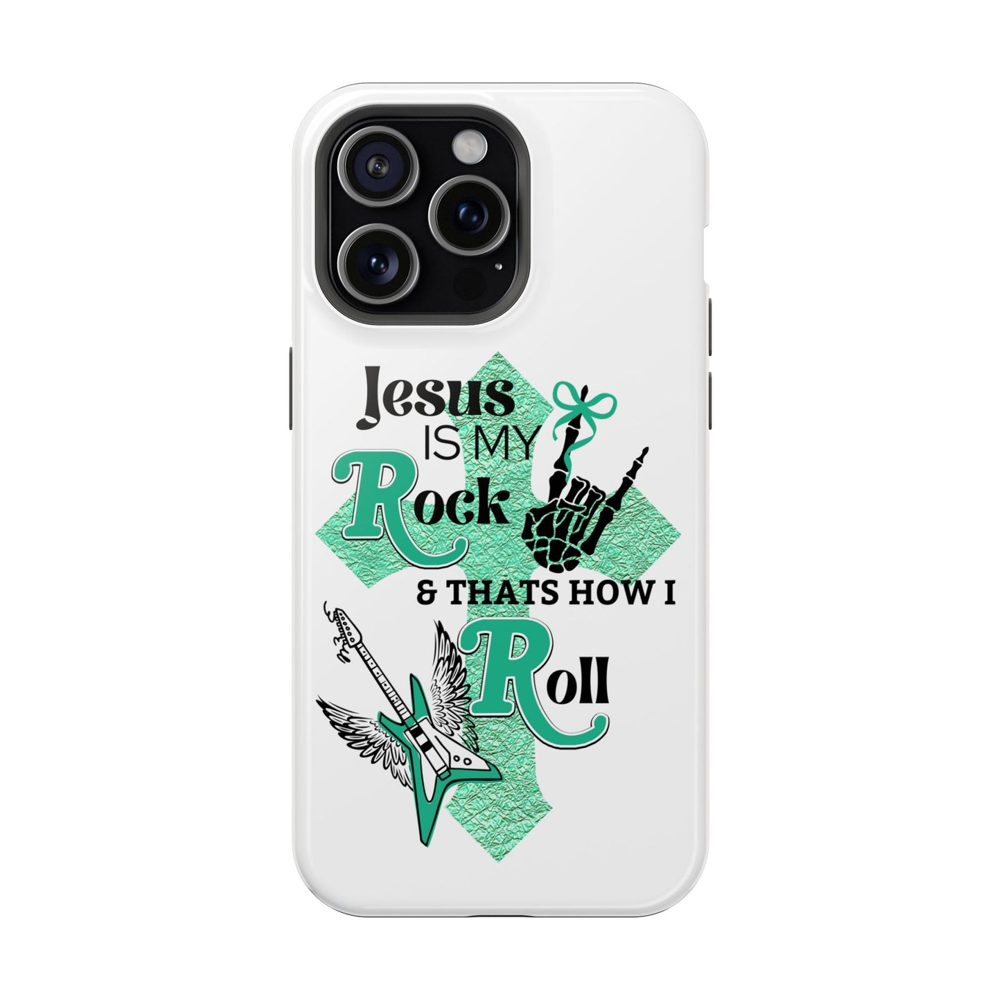 Rock 'n Roll with Jesus Phone Case
