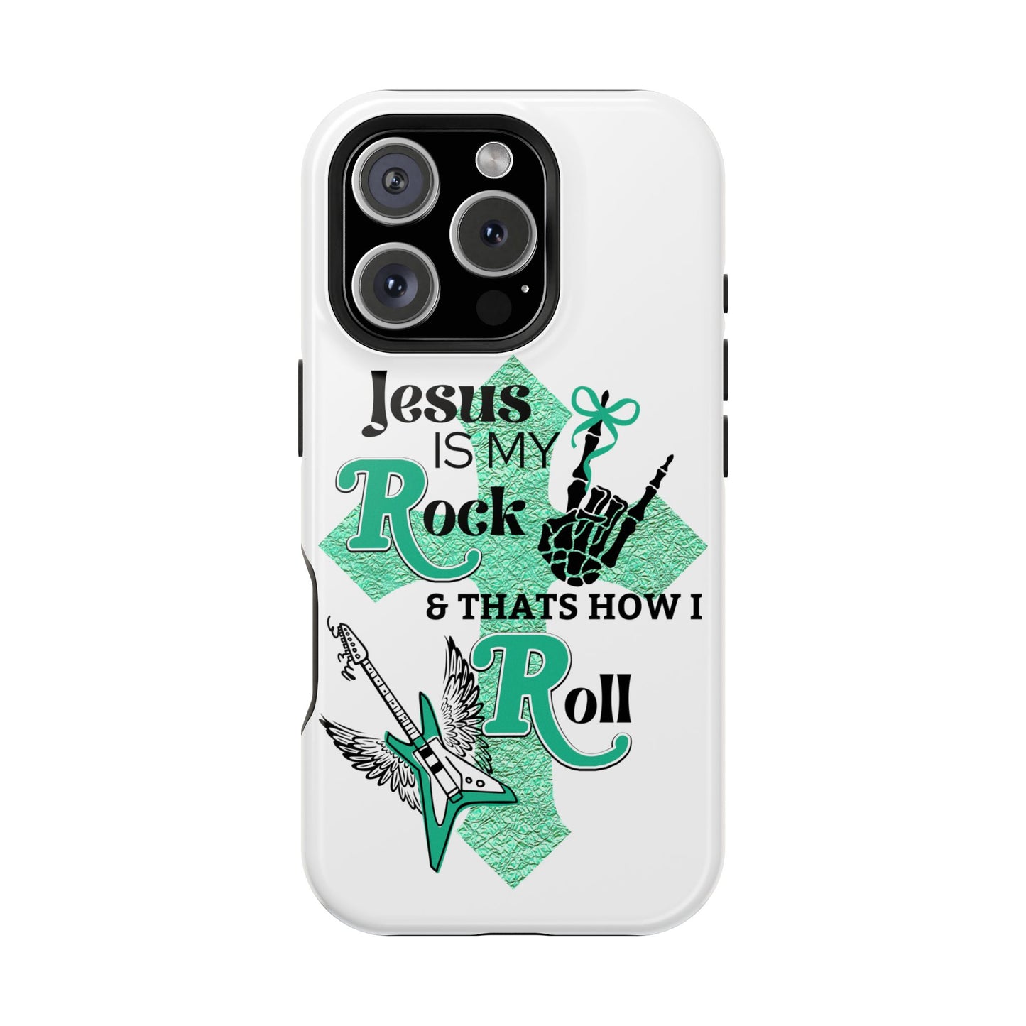 Rock 'n Roll with Jesus Phone Case