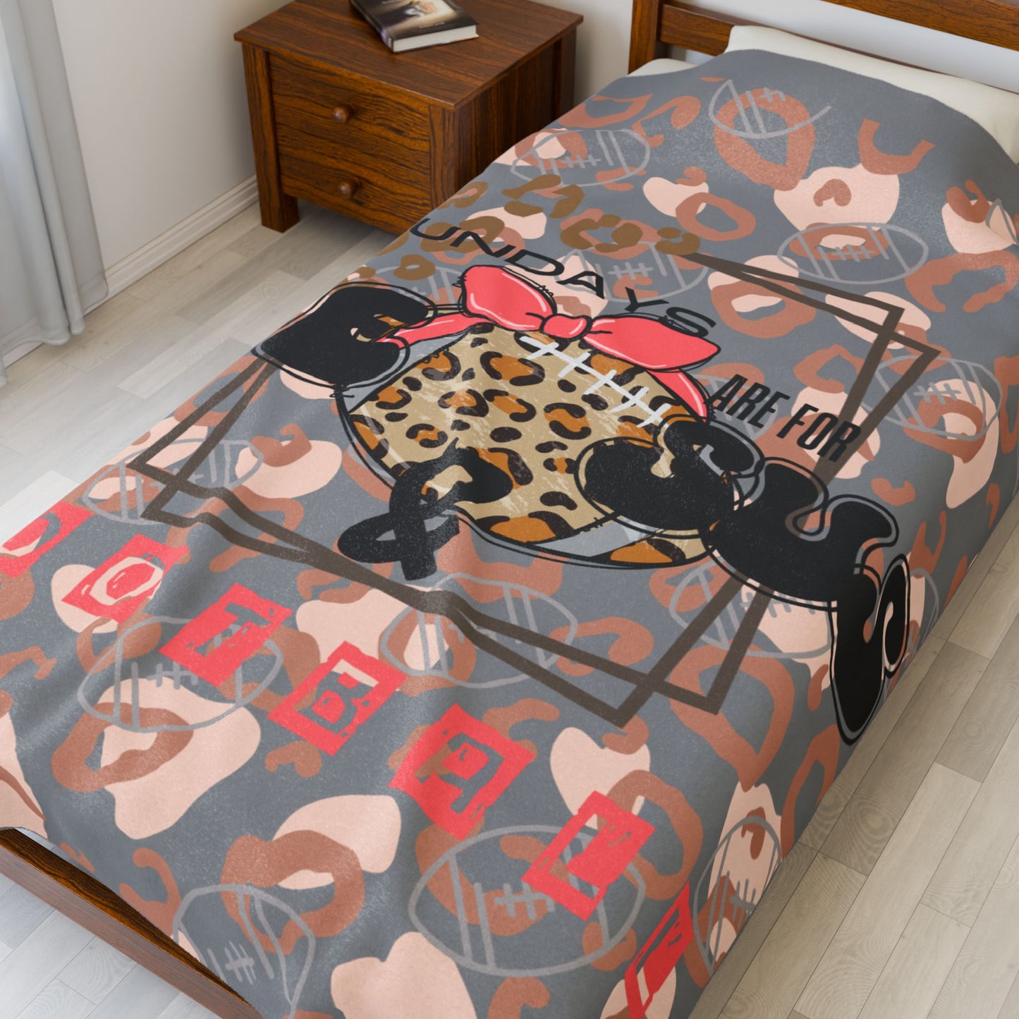 Sundays are for Jesus & Football: Plush Blanket