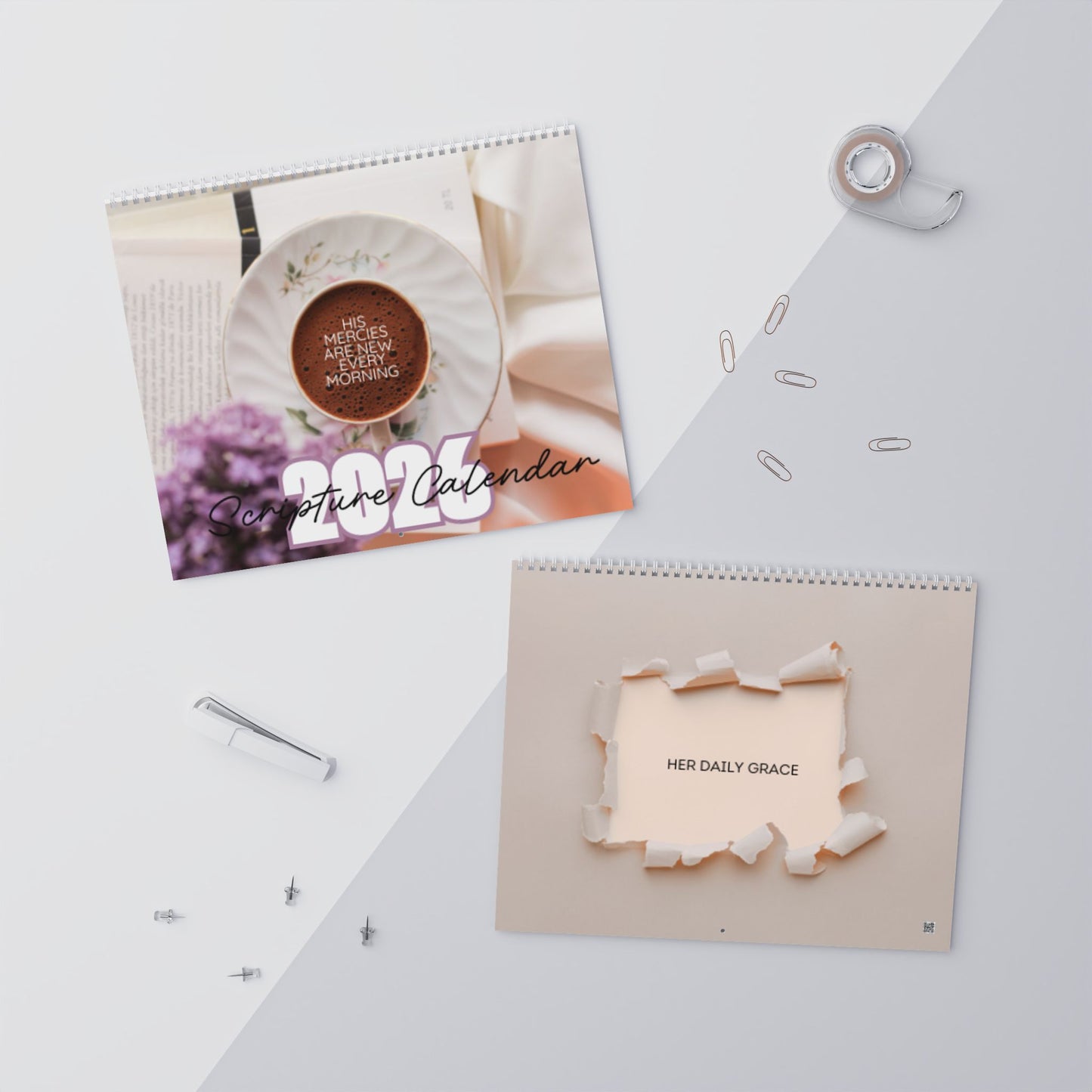 Inspirational Scriptural Wall Calendar 2026 — Bible Verse Monthly Calendar