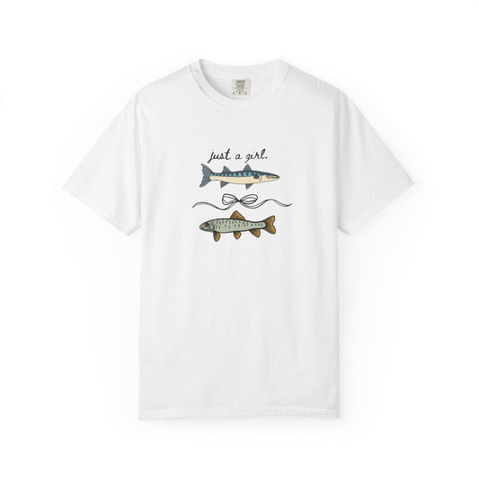 Just a Girl Fishing Tee for Nature Lovers