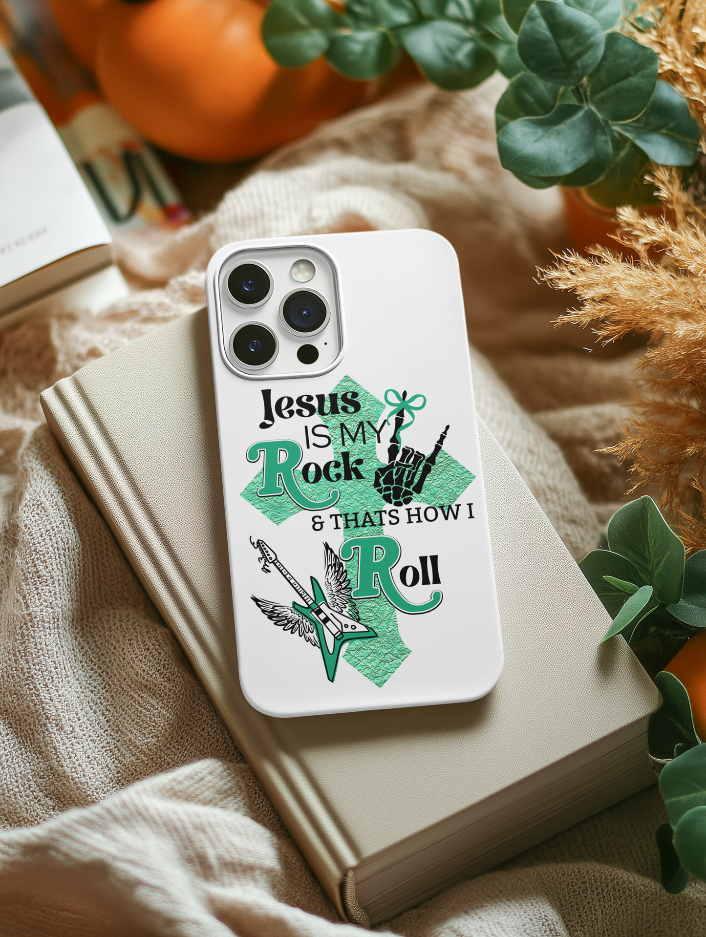 Rock 'n Roll with Jesus Phone Case