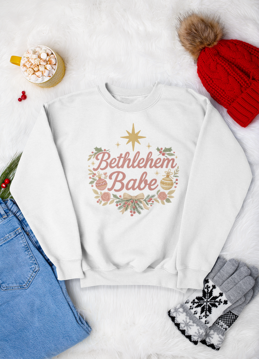 Bethlehem Babe Sweatshirt —  Holiday Crewneck